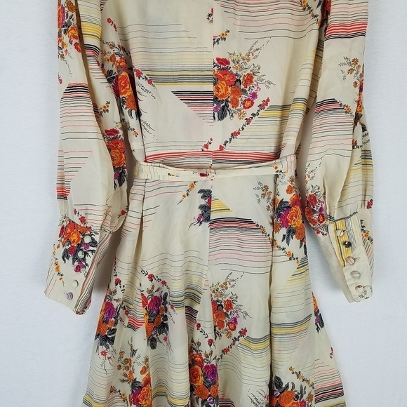 Vintage 80s Homemade Floral Farmhouse Skater Dress Medium - Picture 14 of 14